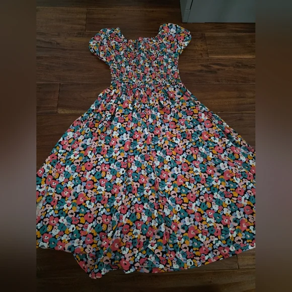 Vince Camuto Floral Girls Flutter sleeve Dress - Multicolor Sz 8 NWOT - Picture 6 of 7